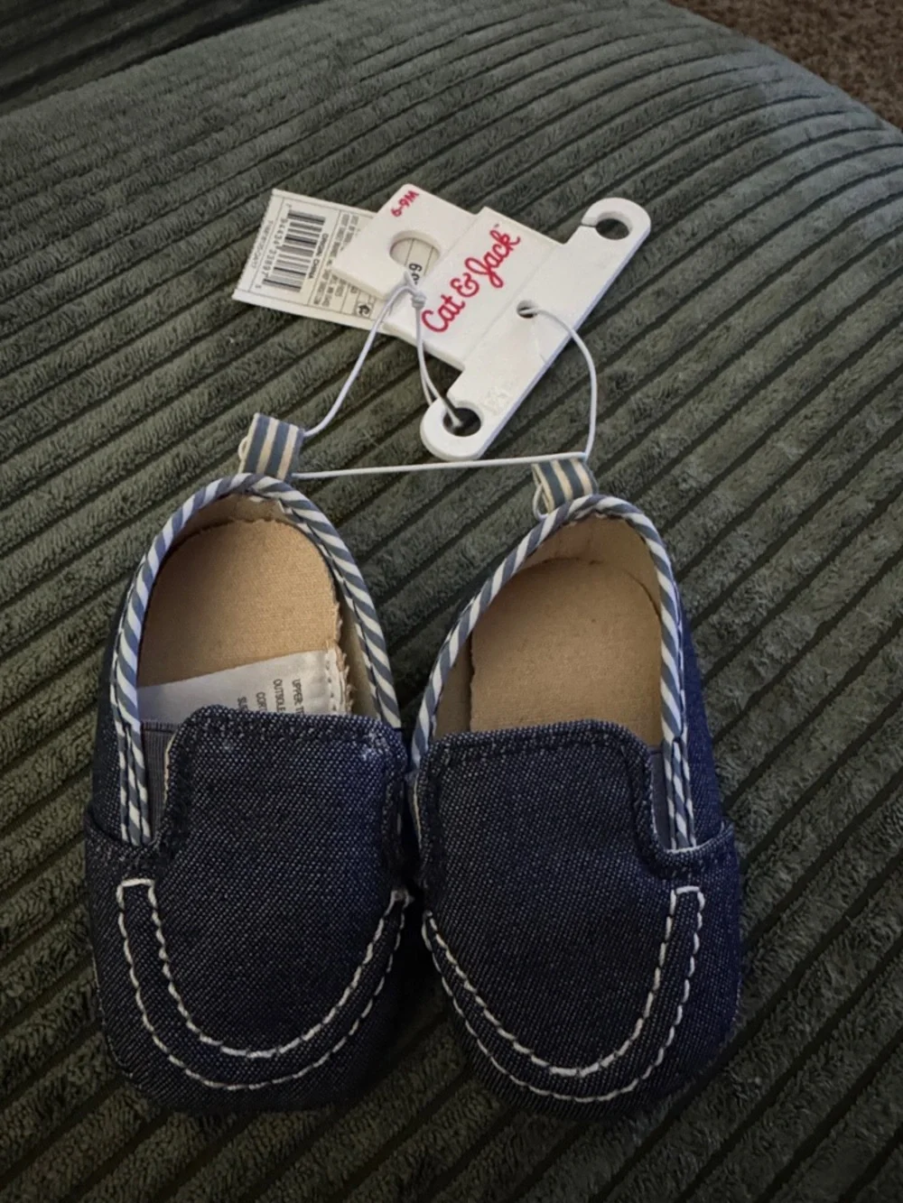 Cat & Jack Navy Blue Toddler Moccasins